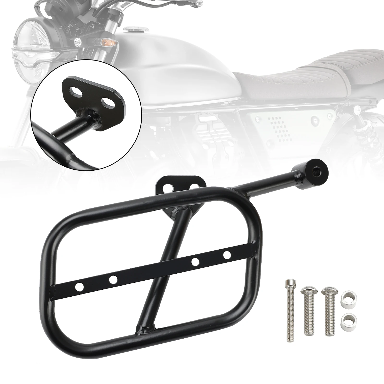Luggage Rack Side Saddle Bag Mount Bracket Right for Guzzi V9 Bobber Roamer 18+
