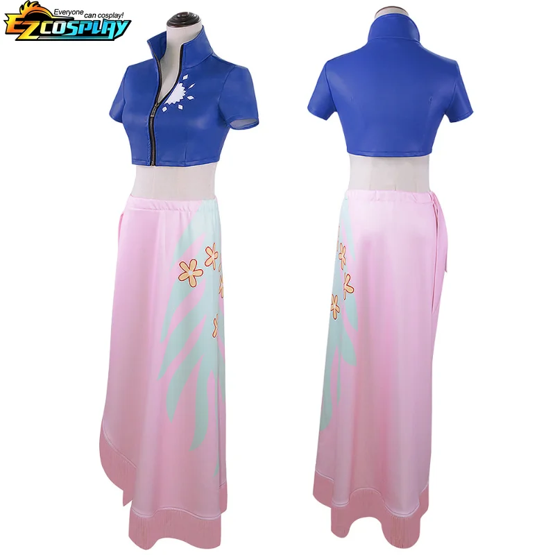 Nico Robin Cosplay Costume Top and Wrap Skirfor Women One Piece Anime Nico Robin Outfit Dress