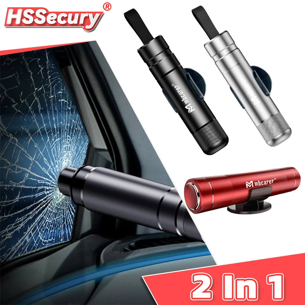 2in1 Alloy Car Safety Hammer Seat Belt Cutter With Car Phone Number Card Window Breaker Escape Emergency Hammer Rescue Tool mini emergency hammer,emergency window breaker,escape hammer