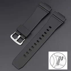 Durable 16MM Quick Release Waterproof Sports Watch Band in Rubber - 16mm (Black01)
