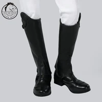 onlyChildren's cowhide Equestrian leg warmers Chappus comfortable and breathable Equestrian Chaps Knight's equipmenthorse riding 2