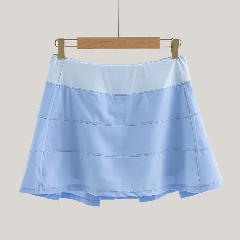 Pace Mid-Rise Skirt Women Lightweight Four-way Stretch Running Tennis Skirts With Secure Back Zipper Pocket Built-in Liner
