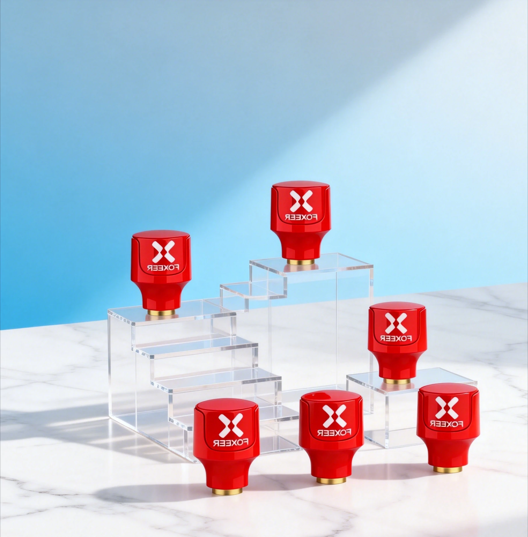 Foxeer Lollipop 4 V4 Stubby 5.8G 안테나 2.6DBi LHCP RHCP SMA RP-SMA 2PCS FPV 레이싱 드론 수신기용