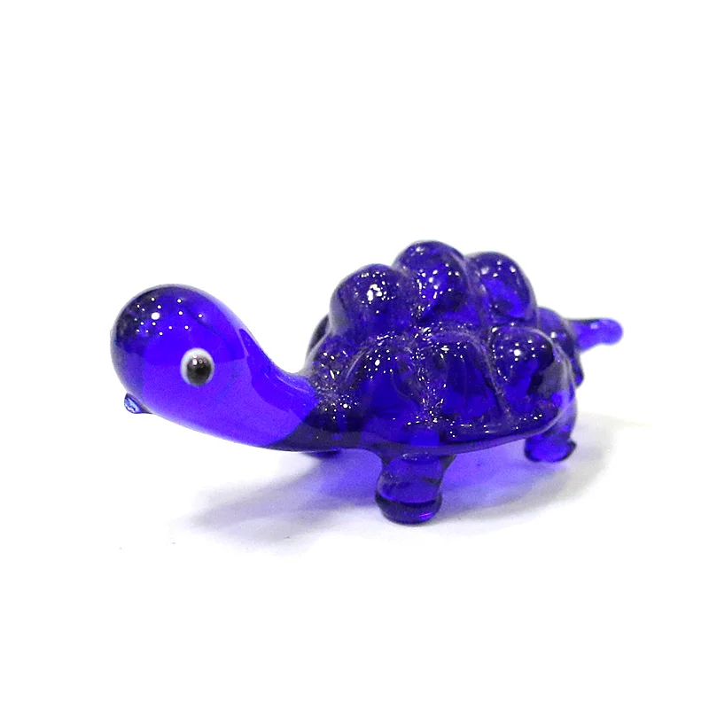 Mini Figurine Di Tartarughe Marine Ornamenti Artigianali In Vetro Stile Giapponese Simpatici Animali Piccole Statue Acquario Domestico Accessori Per D