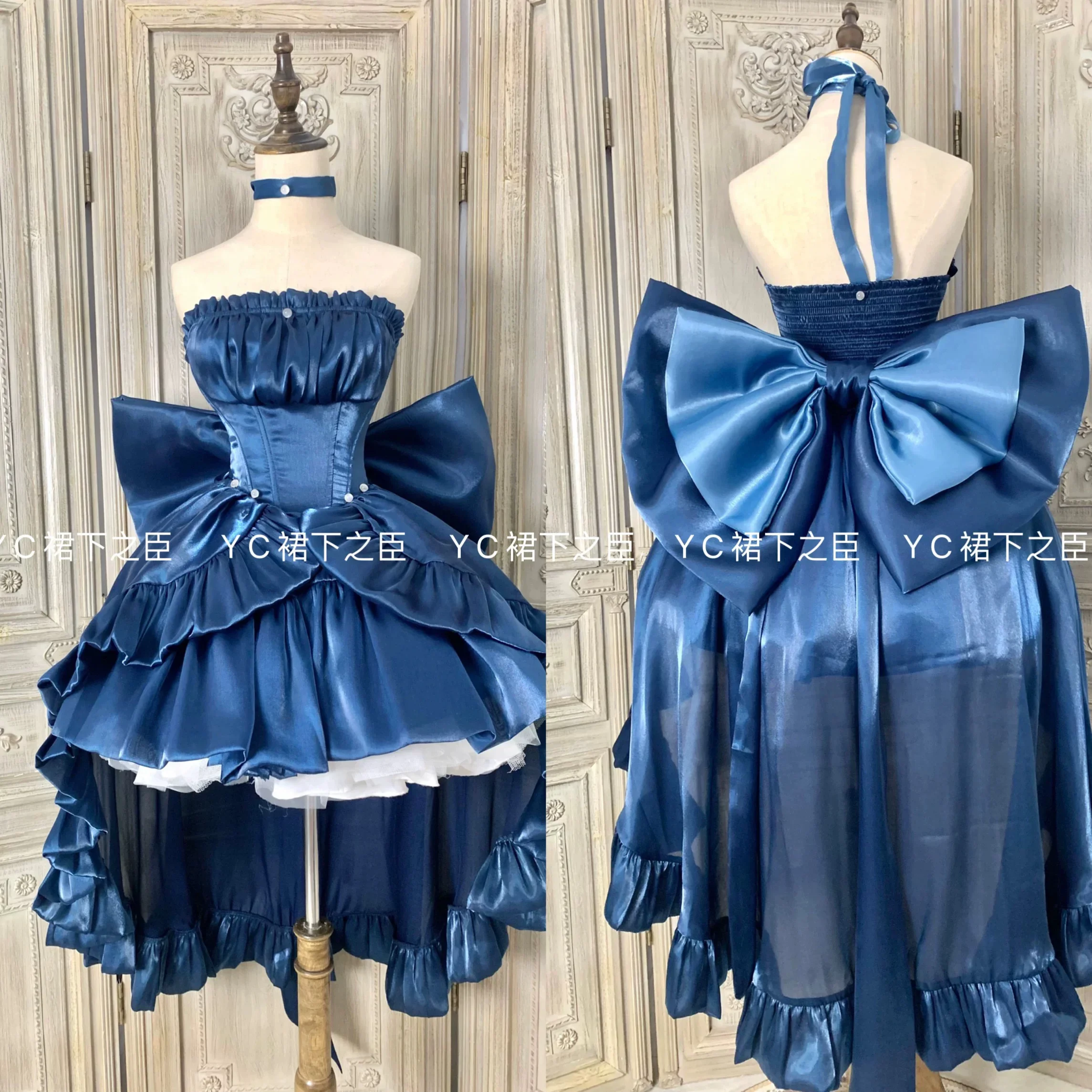 angel princess dress P181 Movies Cosplay Costume movie pink Ariel princess dress with pearls
