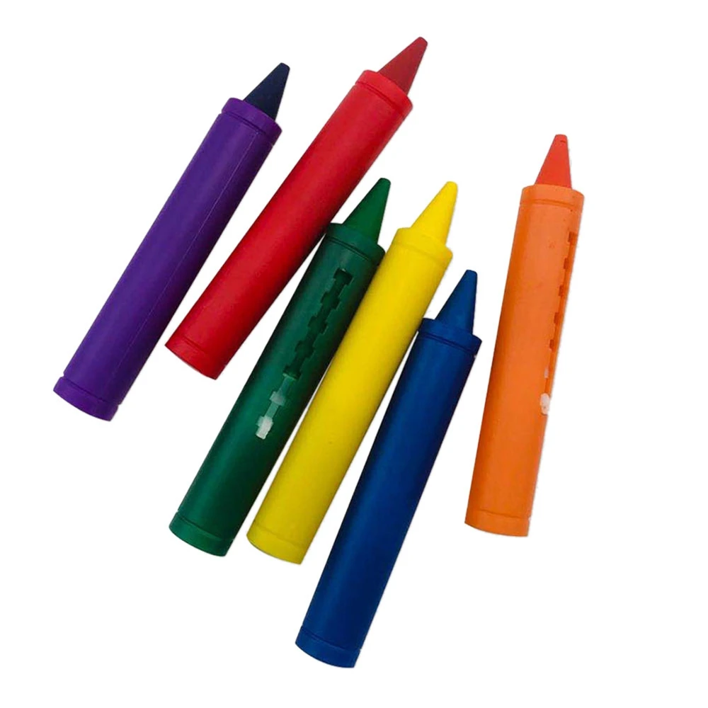 Crayons HOCrayon Effaçables et Lavables pour Bébé et Enfant, Jouet Créatif de Bain, Graffiti, 6 Pièces