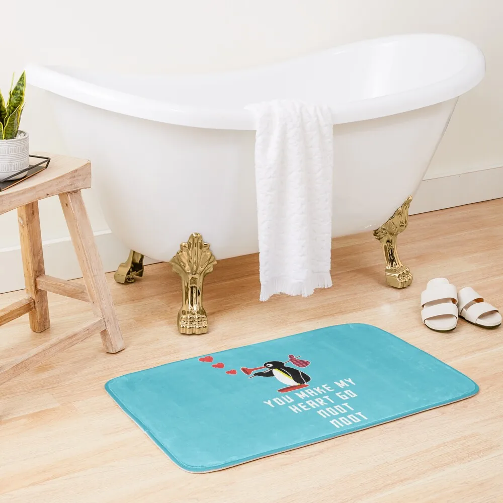 

Penguin Noot Noot Bath Mat Rug Toilet Floor Mat