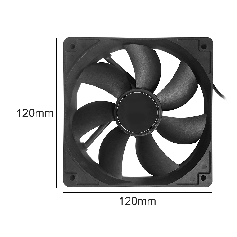 Ultra-Quiet 120mm PC Cooling Fan for Enhanced Heat Dissipation