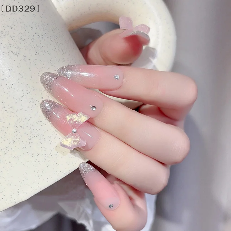 〔DD329〕30 Pcs Soft Carved Glitter Bow Nail Art Charms Cute Resin Nails Decoration Supplies Jewelry Accessories Diy