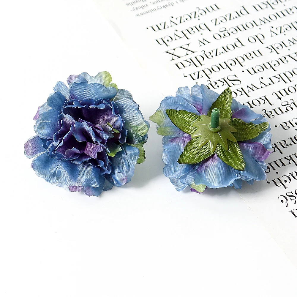 20pcs künstliche Blumen 5cm Seide Nelke gefälschte Blumen Kopf für zu Hause Hochzeit Dekoration DIY Kranz Handwerk Broschen Zubehör – Detail 19