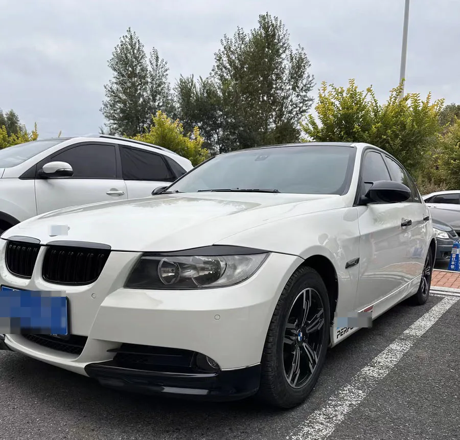 E90-Grill, vorderer Nierengitter für BMW 3er 2005–2008, E90 E91, Doppellatten, glänzend schwarze Grills – Detail 9