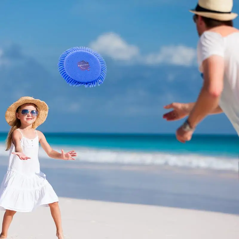 Flying Saucer Toys Water Throwing Disc For Outdoor Fun Swimming Pool Games Outside Water Toys For Camping Park Park Beach