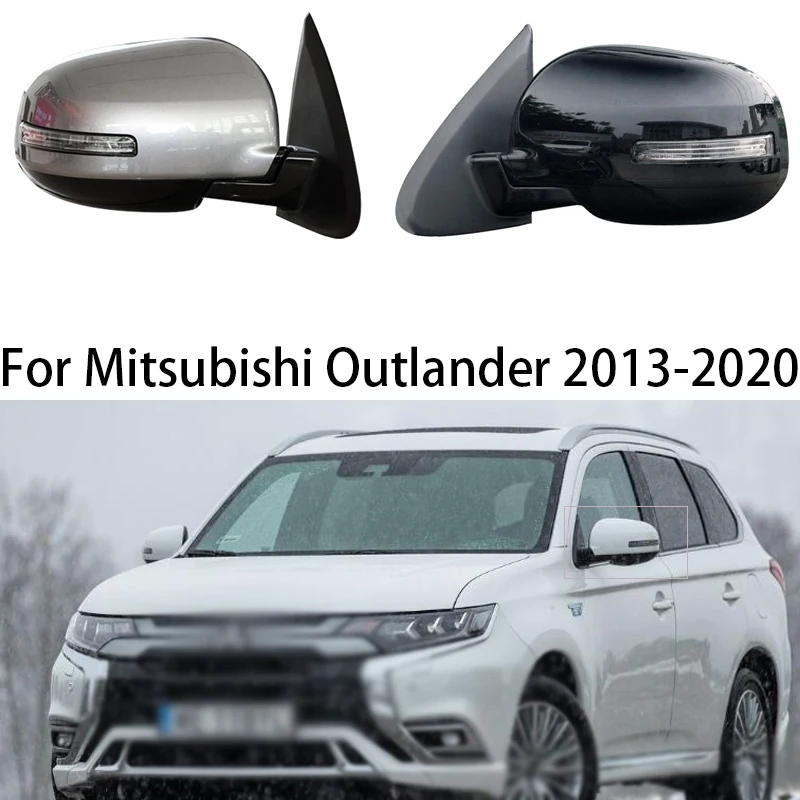 

For Mitsubishi Outlander 2013-2020 Auto Side Mirror Reflector Led Turn Signal Lights Car Rearview Mirror Assembly Accessories