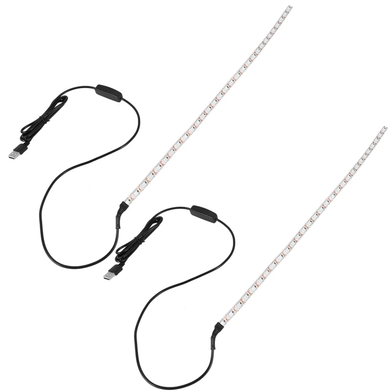 Uv disinfection lamp Uv sterilization lamp Black light bar 2X UVC Germicidal Disinfection Light Bar 5V Bactericidal Lamp Mites Light Strips LED Strip 50X1cm