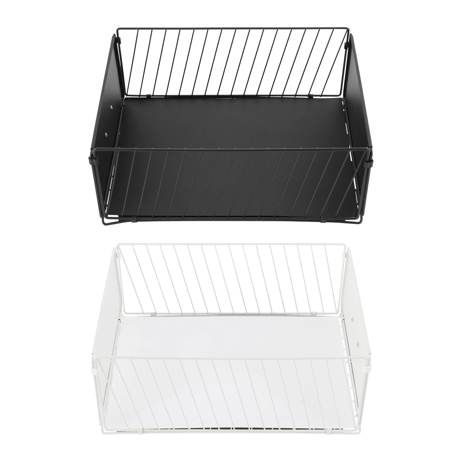 2er-Pack Ausziehbare Schrankorganizer - Tiefe Schubladen mit Geräuschlosen Schienen für Küche/Bad (Schwarz/Weiß) 25 kg Tragkraft – Detail 8