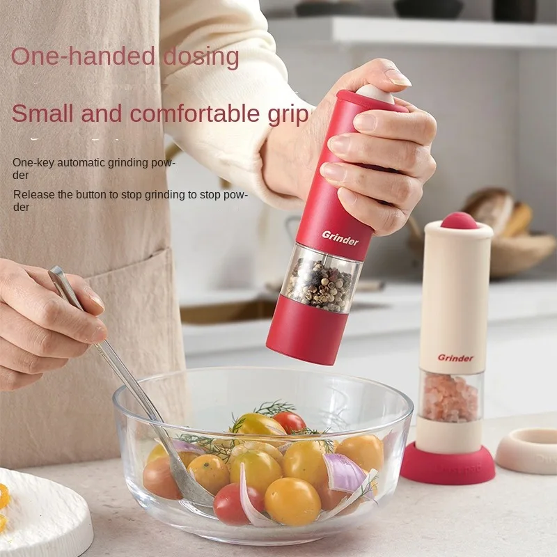 Kitchen Tools Pepper Grinder Charging Household Electric Stainless Steel Grinding Movement