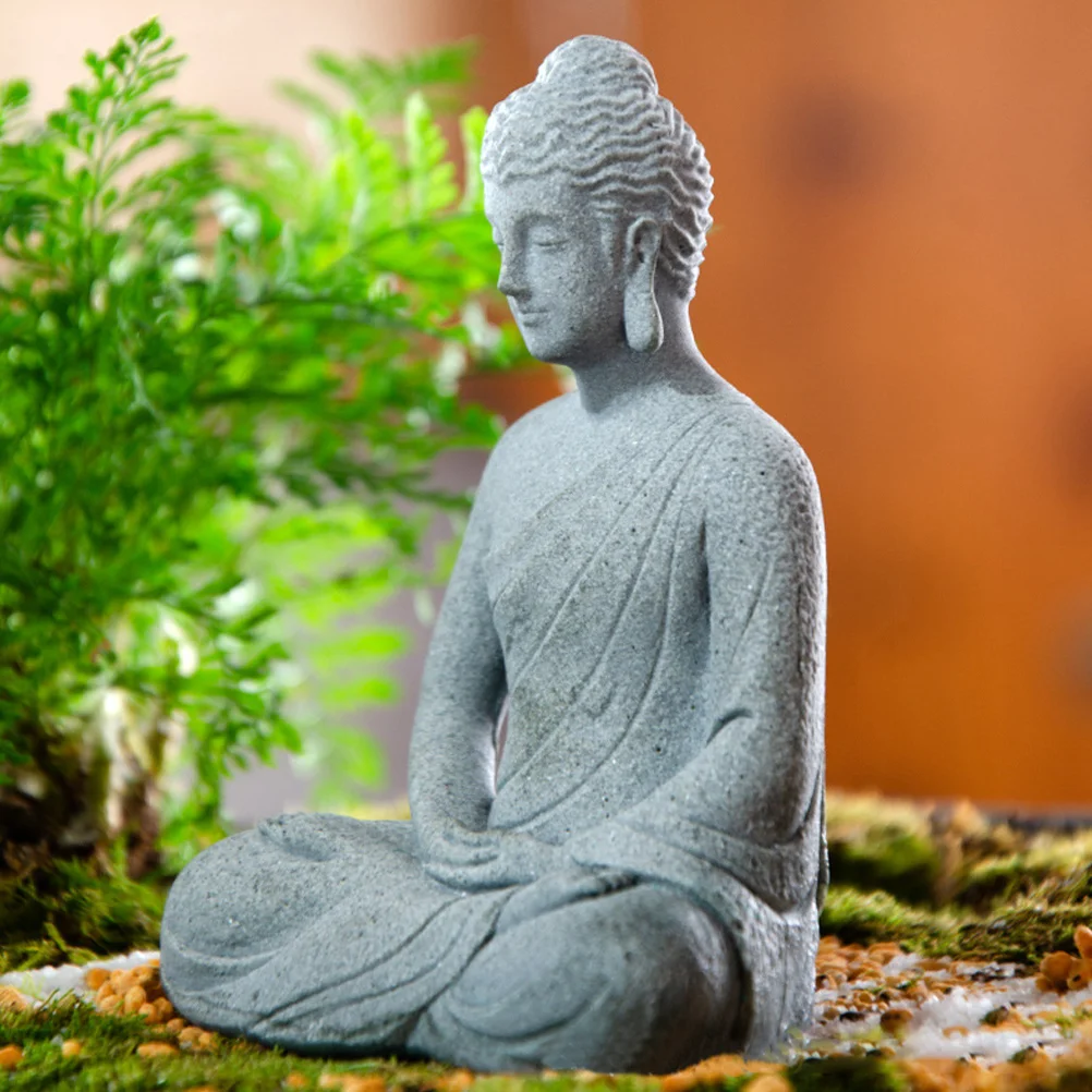 

Aquarium Resin Sitting Buddha Aquarium Asian Buddha Figurine Zen Garden Fish Tank Buddha Statue