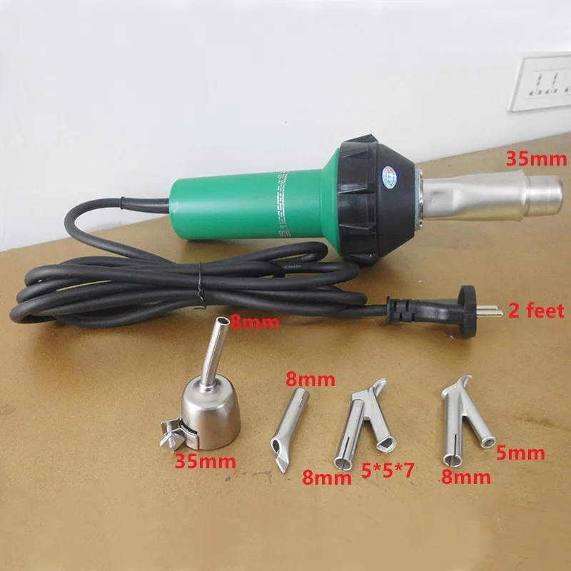 

AC220V/110V 1600w hot air plastic welding gun/hot air welding machine/plastic welder heat air gun+4Pcs welding nozzles tips