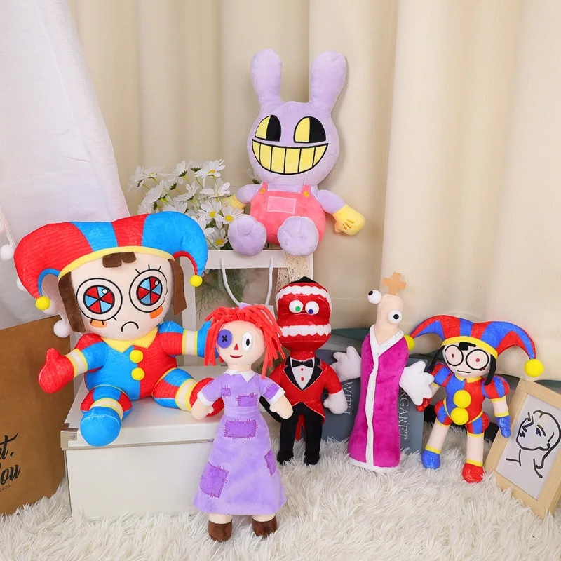 Kaufe 18-43cm Kawaii The Amazing Digital Circus Plush Toy Soft Stuffed  Plushie The Amazing Digital Circus Animation Role Clown Doll