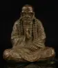 Collectibles Chinese Hand-Carved Retro Pure Red Copper Bodhidharma Statue Collection Ornaments Statues for Decoration 1