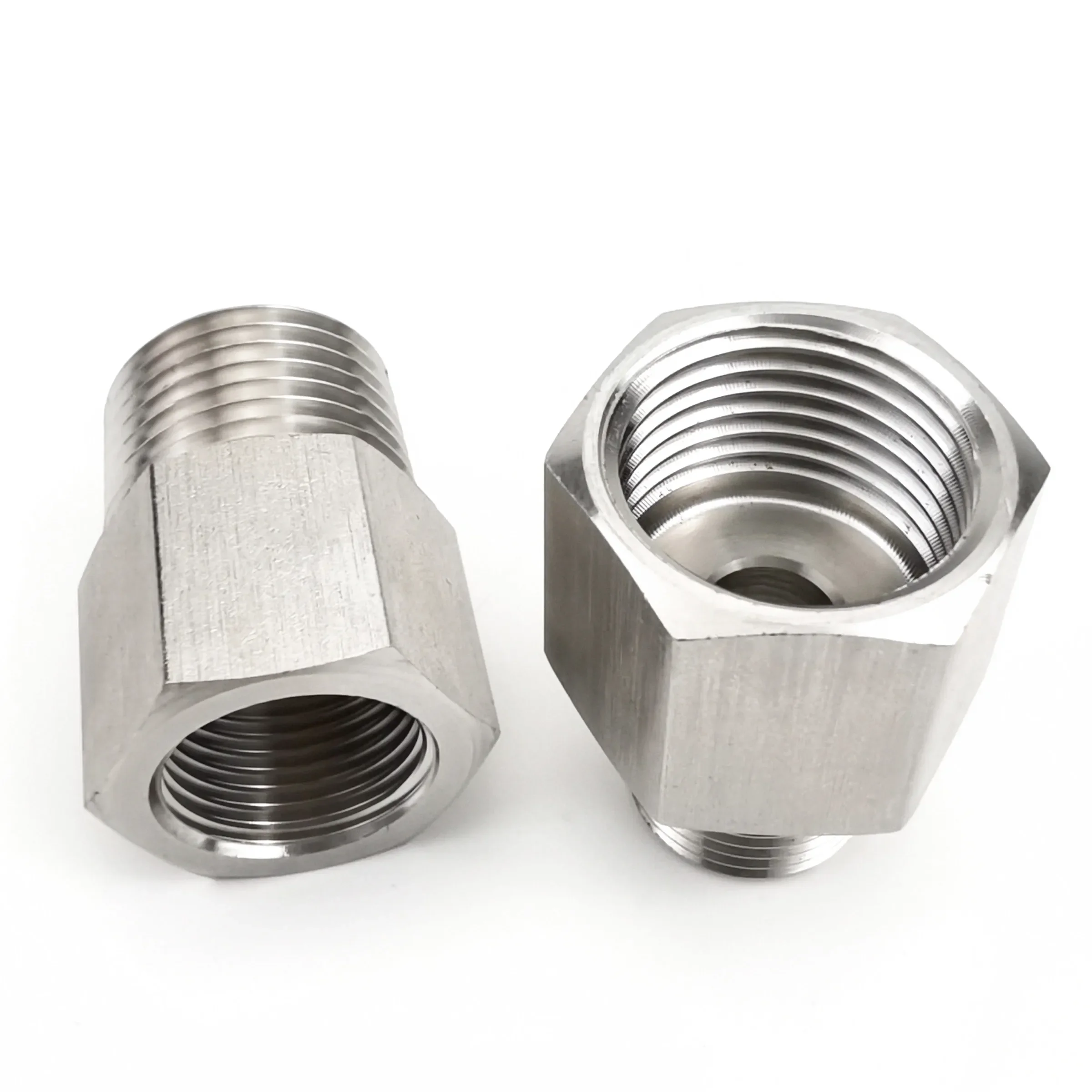 Pipe Fitting 1/8" 1/4" 3/8" 1/2" 3/4" BSP Female To Male Thread 304 Stainless Steel High Pressure Resistant Connector Adapter