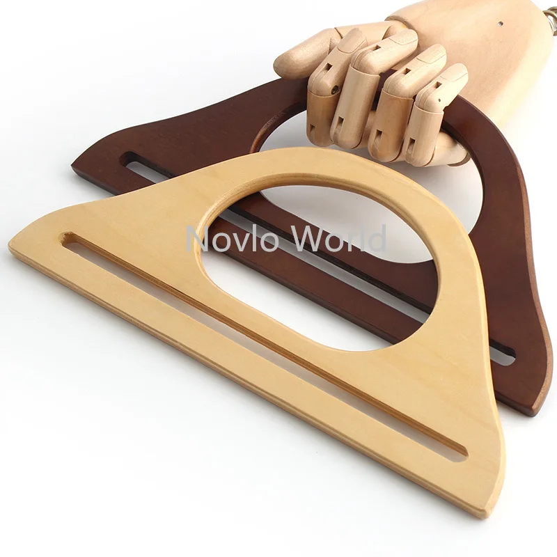 4-10PCS Natural,Brown,Hanger Plywood Handles Replacement Purse Frame Handbag Luggage Straps Bags Wooden Handcrafted Accessories