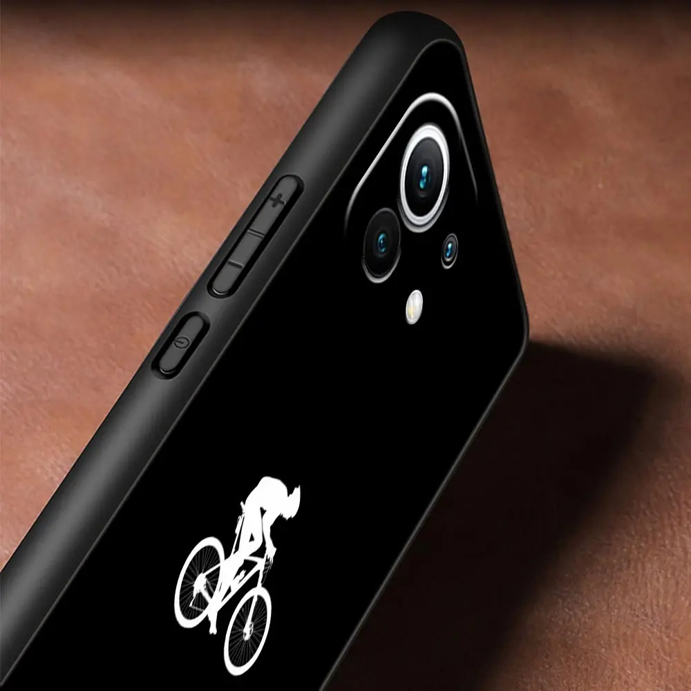 Durable Phone Case with Mountain Bike Design