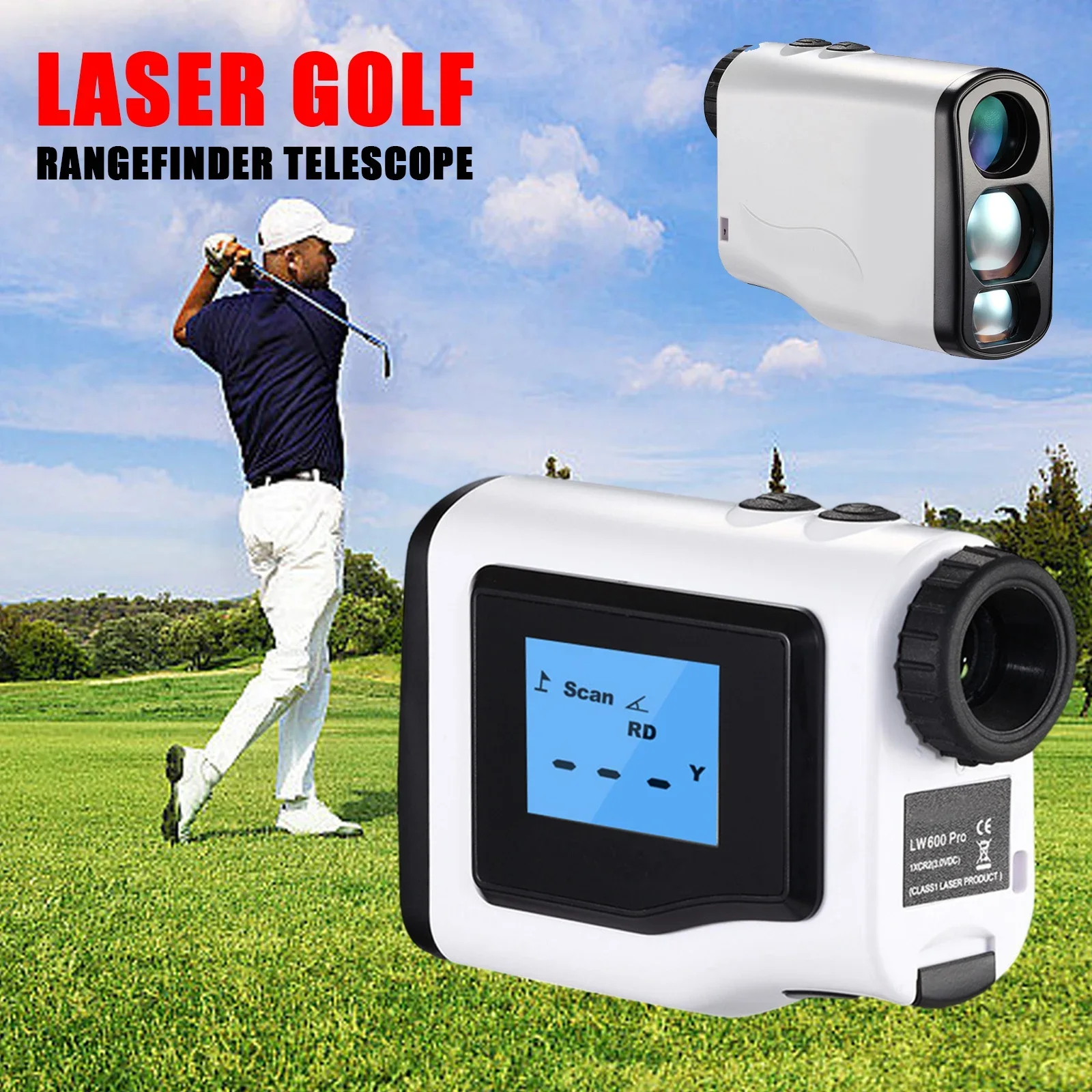 

6X Laser Golf Rangefinder 600M 1200M LW-G1200 Telescope Electronic Ruler Distance Measuring Instrument Outdoor Range Finder