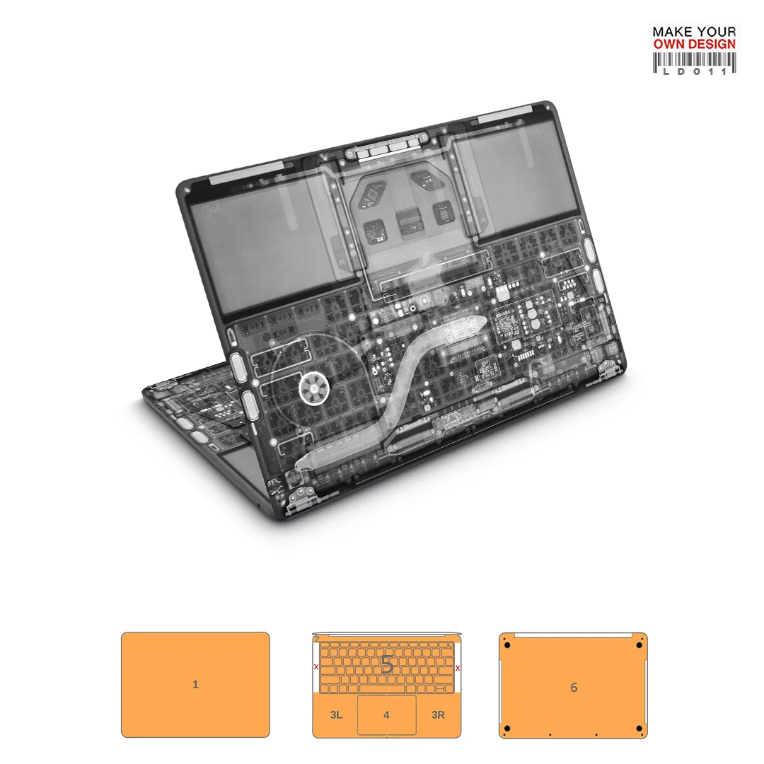 Colorful skin sticker for Macbook AIR 13.6 M2 M3 Full Cover Wray Sticker skin screen protector