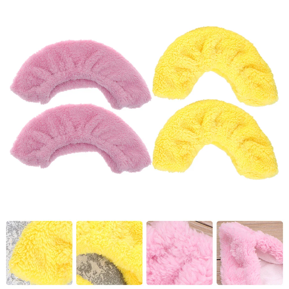 2 Pairs Skates Covers Kids Skate Blades Guards Plush Blade Guards Protect Moisture Absorbent Anti Rust Kids Skate Blades