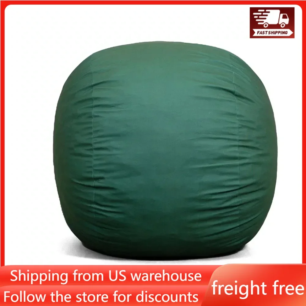 

Collegiate Green Lenox Beanbag Kids and Teens Room Pouf Salon Fuf Medium Foam Filled Bean Bag Chair 3ft Big Freight Free Sofa