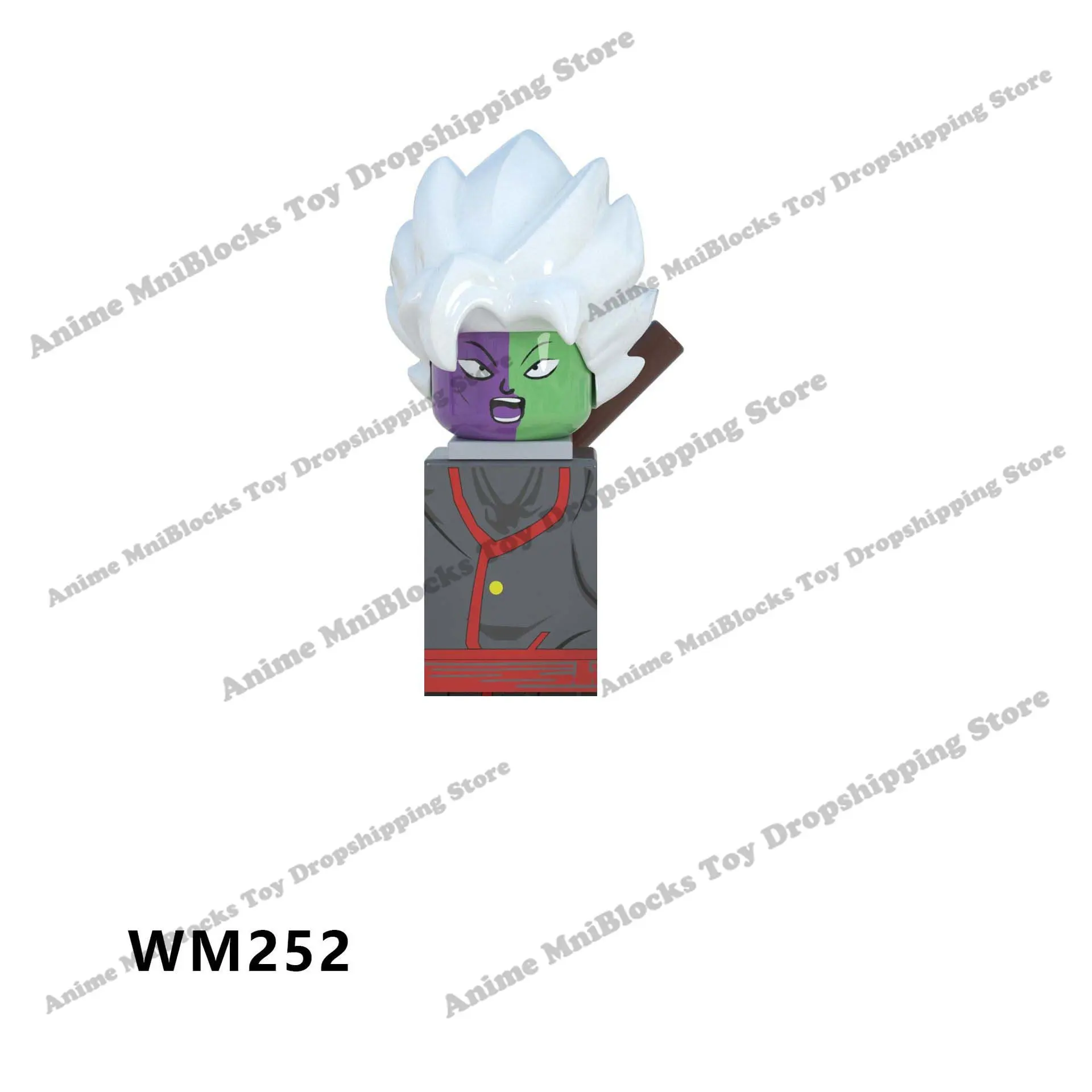 

WM Blocks Dragon Ball Super Super Saiyan Goku Black Zamasu WM252 Anime Dolls Bricks Mini Action Toy Figures Building Blocks