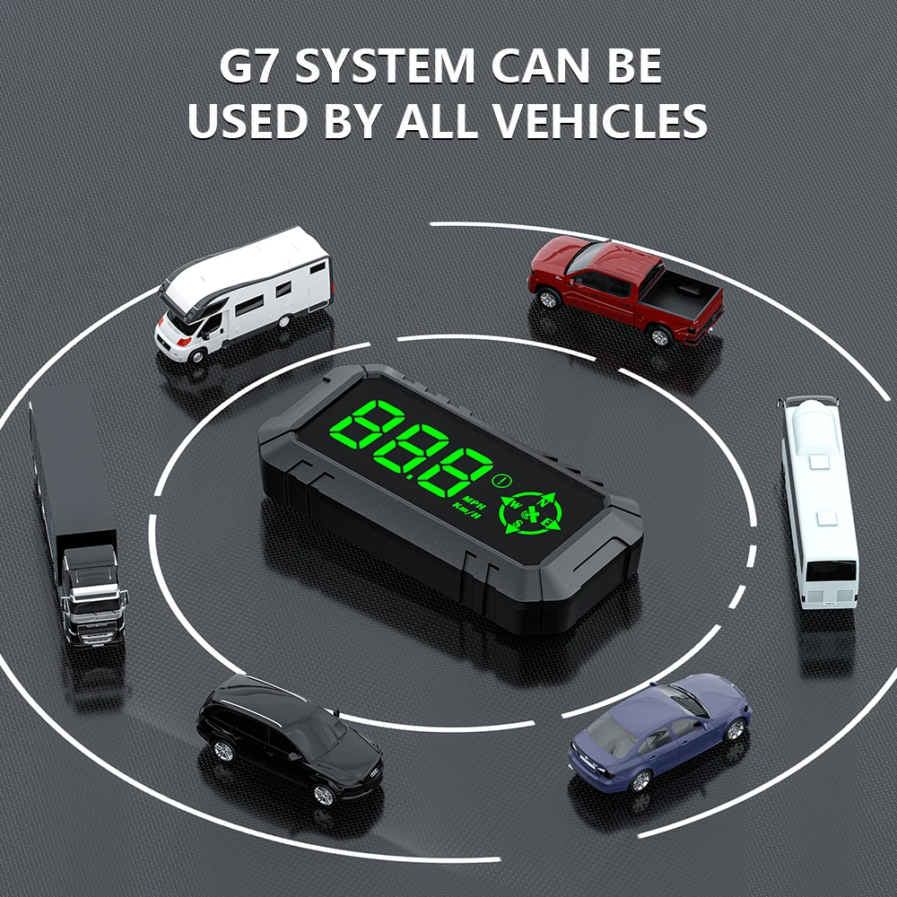 WYOBD G7 ڵ  ӵ GPS HUD  ÷   溸  Ÿ ħ, ڵ ׼
