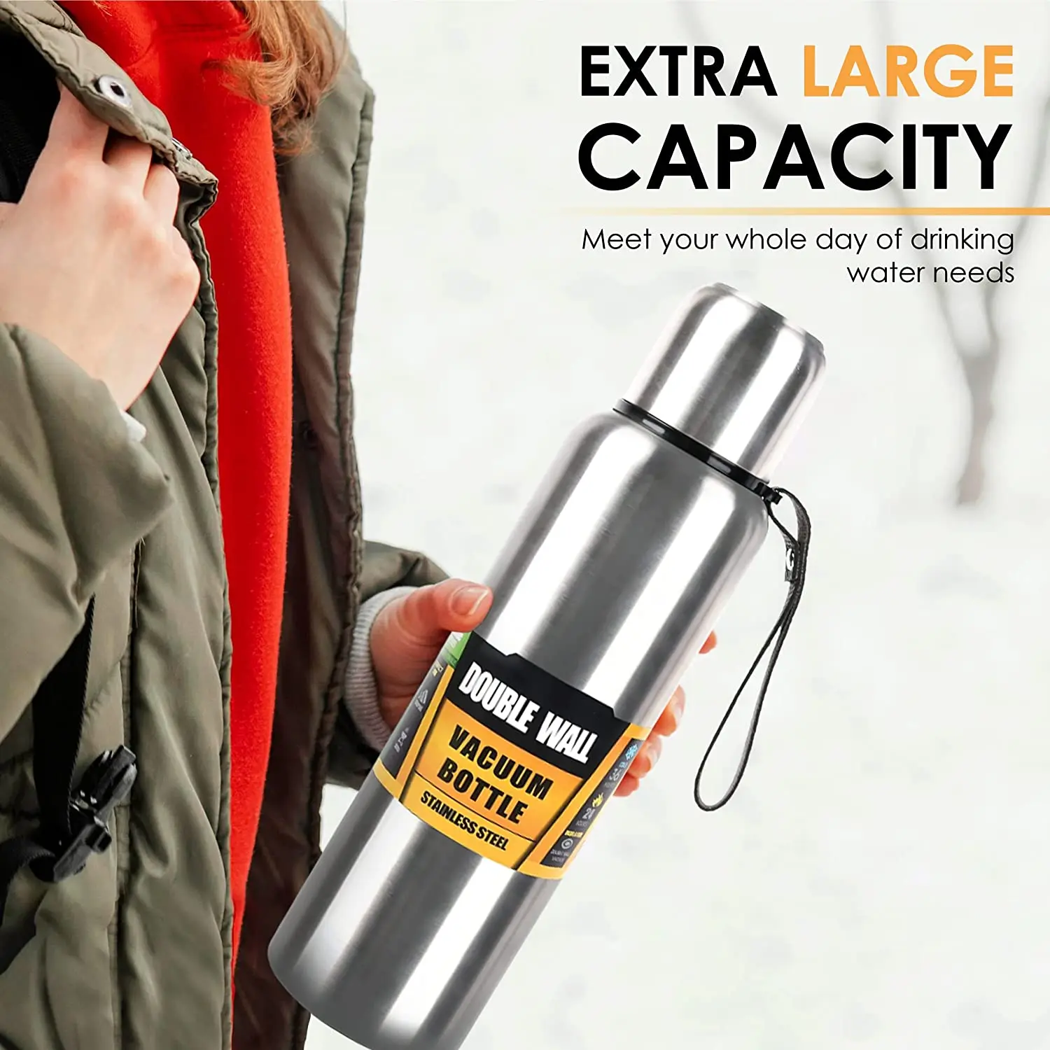 1500ML Stainless Steel Thermos Bottle for Hot Coffee Vacuum Thermal Water  Bottle Insulated Cup Vacuum Flasks Double Wall Travel - AliExpress