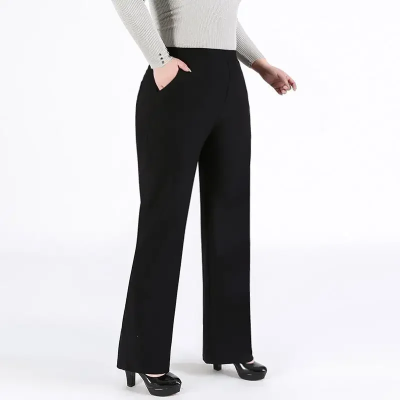 Dress Pants Trousers For Larger Ladies Formal Office Lady Dress