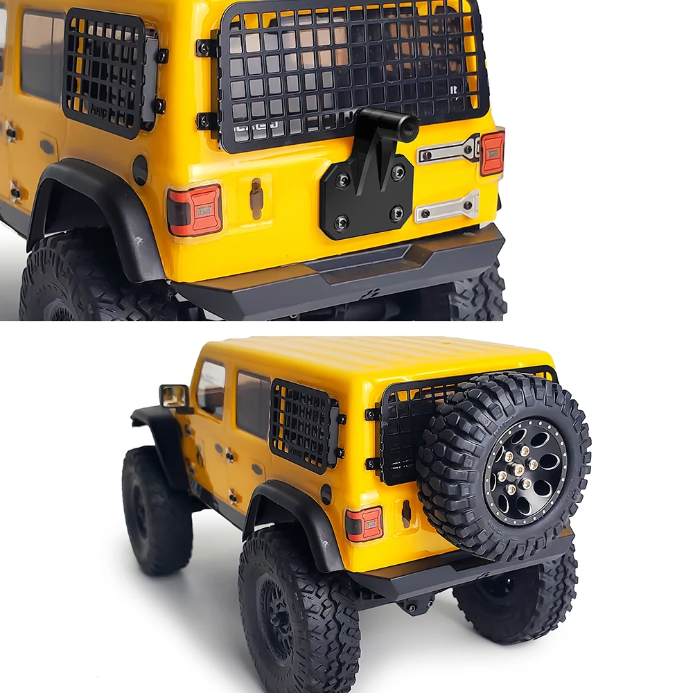 Aluminum Spare Tire Rack For Axial SCX24 RC Crawler - 1/24 Scale Upgrades - View #2