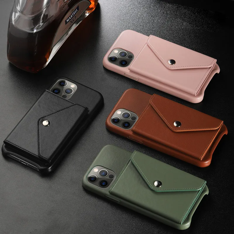 

For Iphone 12 Mini 11 Pro Max X Xs Xr Max 7 8 Plus Se 2020 Back Cover Flip Leather Wallet Shockproof Card Slots Bag Case Funda