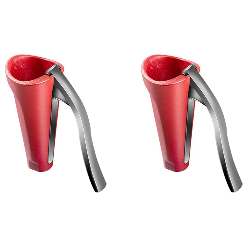 

2X Nutcracker With Handle,Walnut Cracker Pecan Cracker Nut Crackers Tool Heavy Duty For All Nuts, Pecan, Walnuts Red