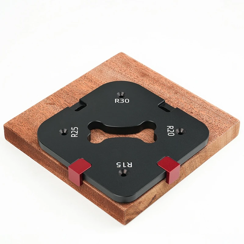 M11kpocket Radius Jig Router Cutting Fillet Template 4 In 1 R-Angle Arc Chamfering Template Round Corner Quick Cutting Mold