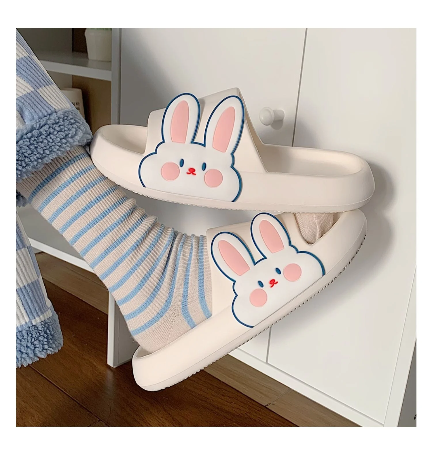 Kawaii Soft Cute Rabbit Cloud Slippers - Limited Edition