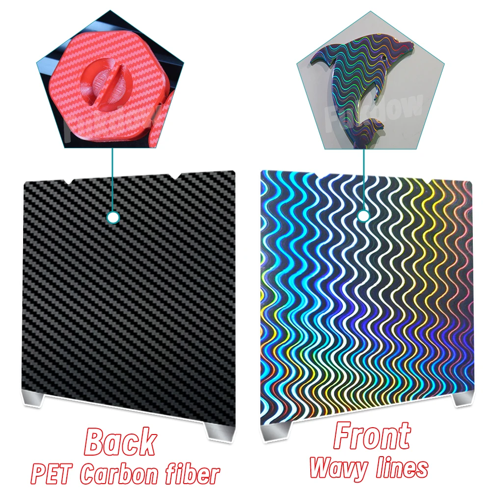 Magnetic PEI Sheet with Holographic Build Surface - 235x235mm