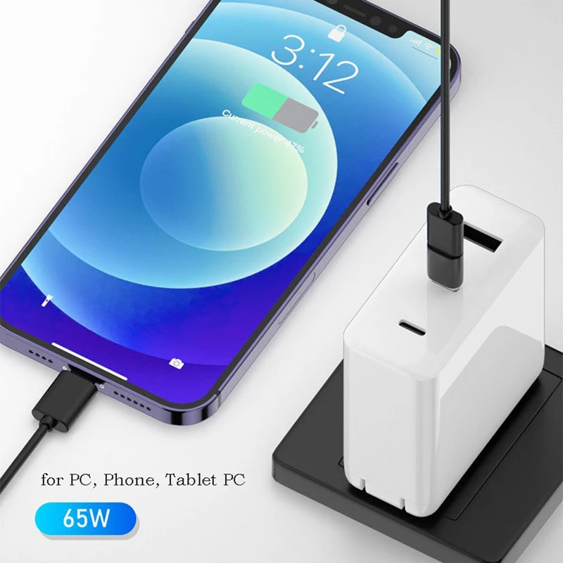 Double Type C Converter Male to Female Extend Cable Data Transfer Phone Tablet Charging Dongle USB C Female to Adapter