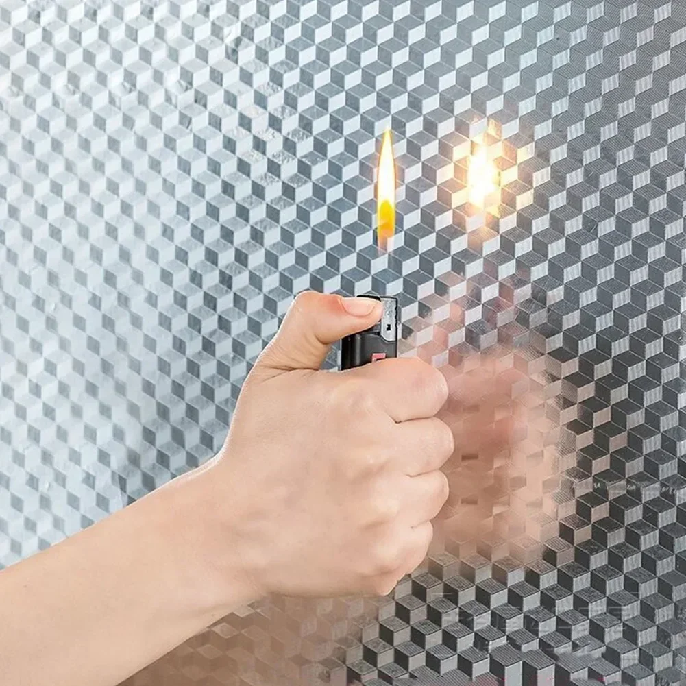 1pcs Kitchen Oil-proof Waterproof Stickers Anti Fouling High-Temperature Tin Aluminum Foil Kitchen Stove Cabinet Wall Stickers wall stickers