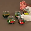 1/6 1/12 Miniature Dollhouse Furniture Accessories Mini Fish Tank Bowl Aquarium Model Toys for Doll House Home Ornament Decor 5