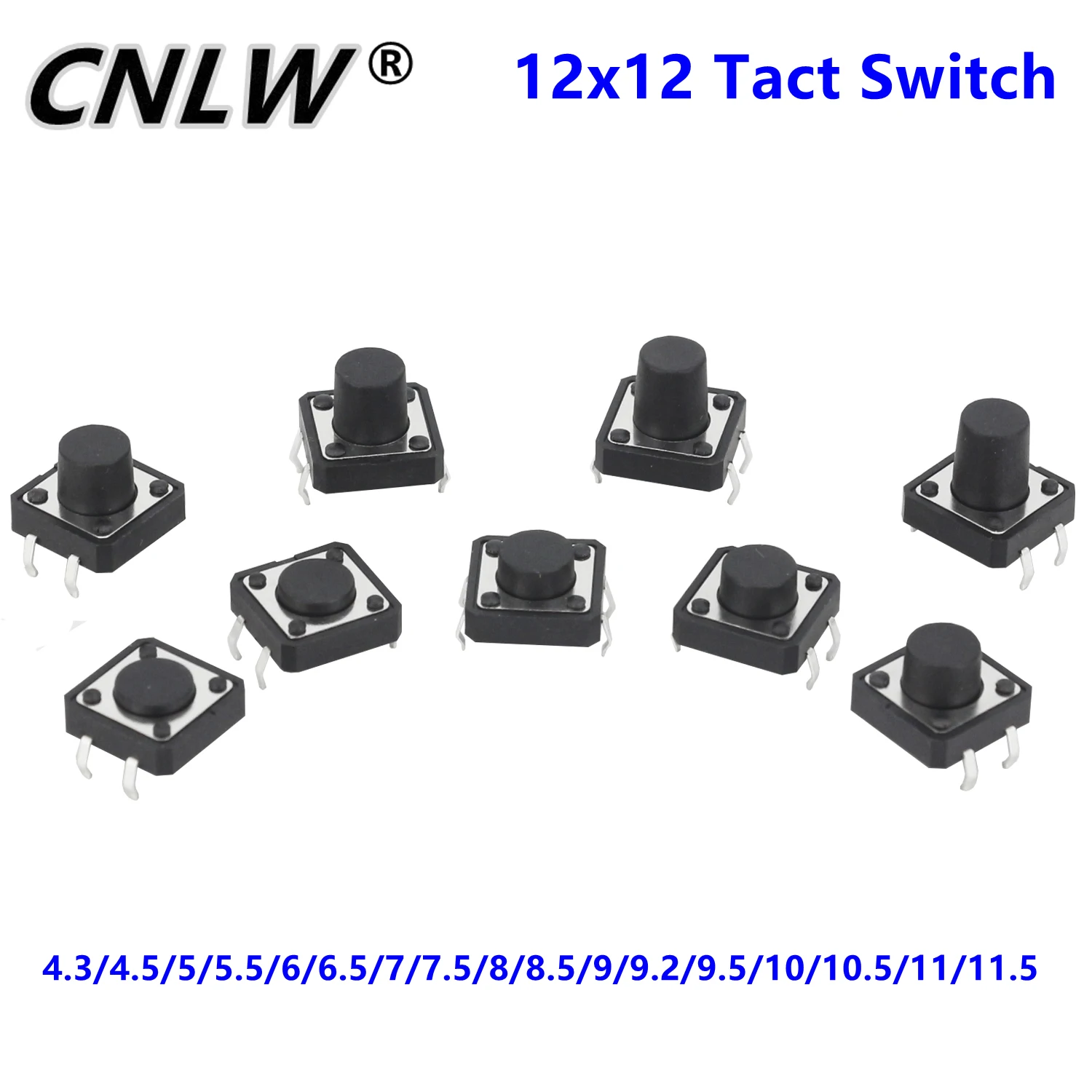 12 x 12 x 10mm Dragonmarts Co Uxcell Right Angle Momentary Tactile/Tact Switch / Uxcell a12011700ux0161 Ltd