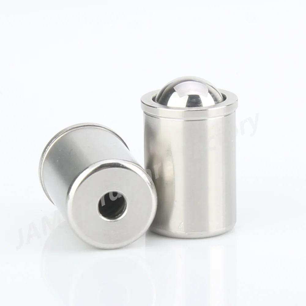 Stainless Steel Knurled Plungers MJ410 Stainless Steel/ Brass Ball Plunger Spring Plungers Smooth Model