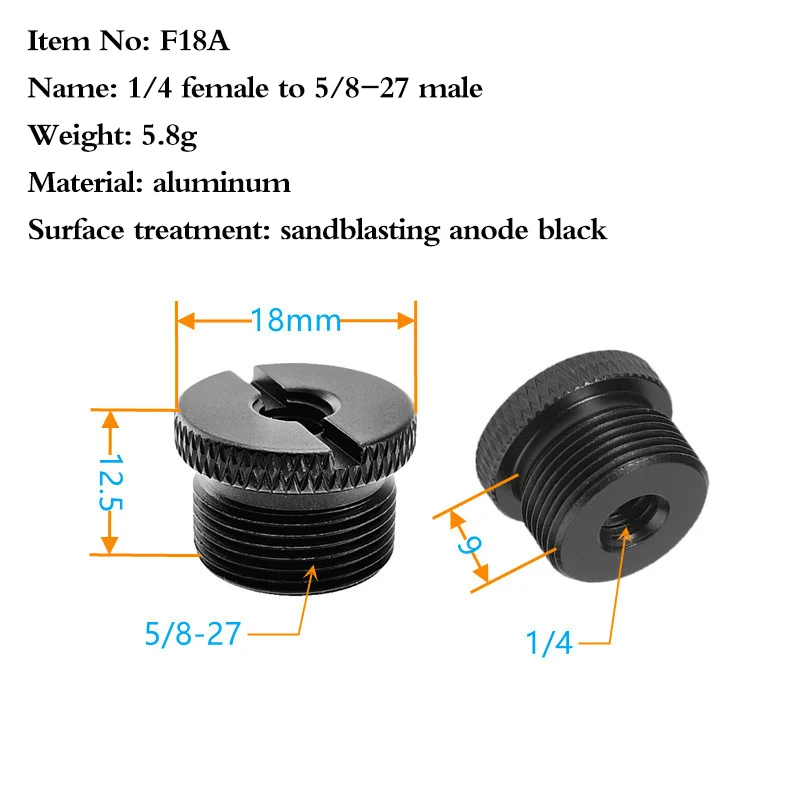 12 Pieces Mic Thread Adapter Set Mic Stand Adapter 5/8 Female To 3/8 Male And 3/8 Female To 5/8