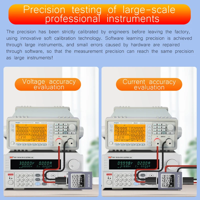 HDC-085C DC 4.5-50V 0-12A PD3.1 Multi-function Digital Display DC Voltage Ammeter Power Meter Type-c Cell Phone Charging Tester images - 6