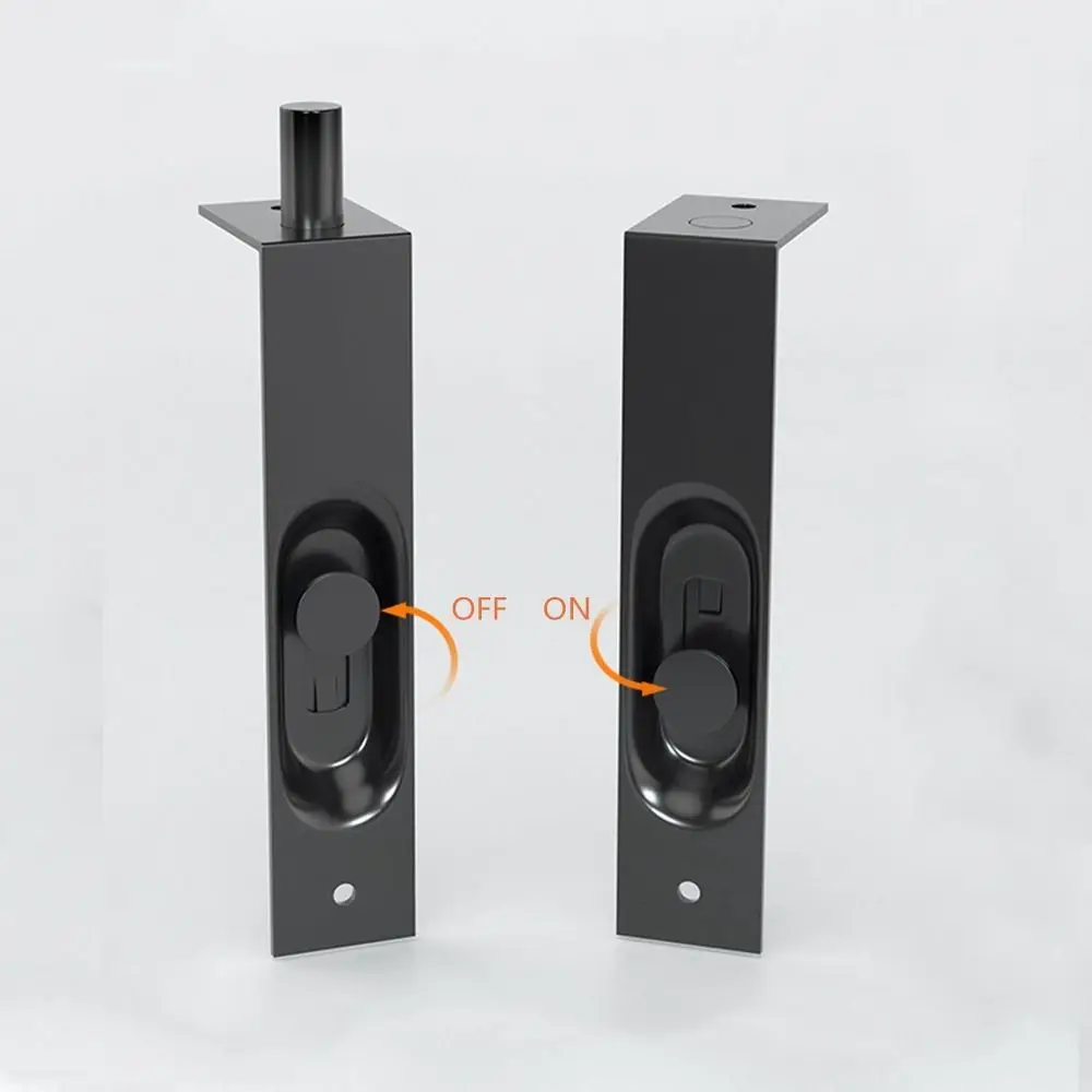 4/6/8/10/12 inch Stainless Steel Hidden Home Gate Door Latch Bolt Security Guard Flush Latch Bolt Slide Lock Slide Hardware door latch