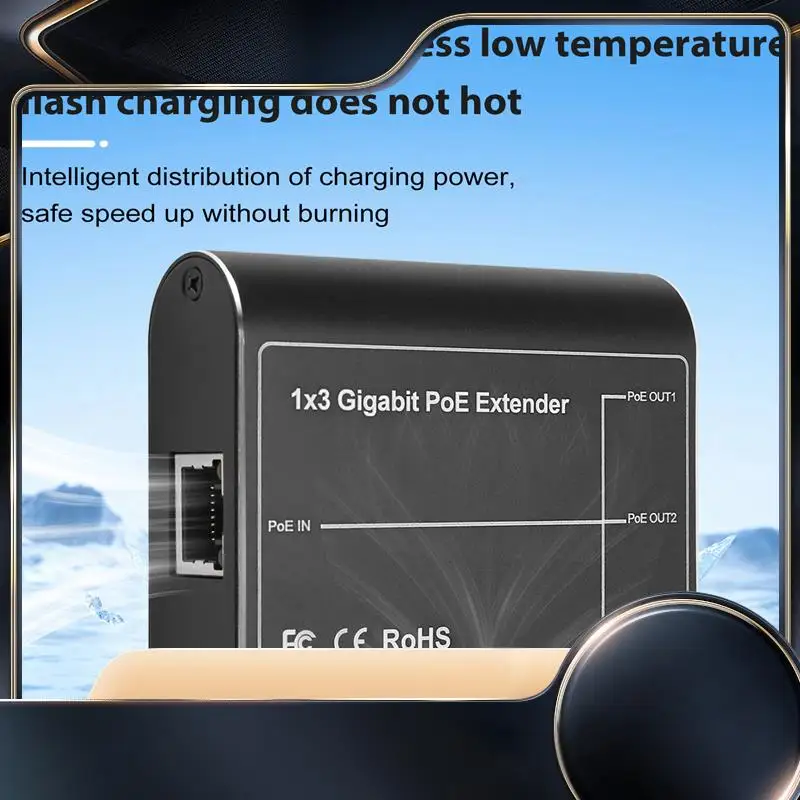IEEE802.3Af/At 30W Network Poe Signal Gigabit Poe Extender Ethernet Repeater Security Systems Camera-N34R